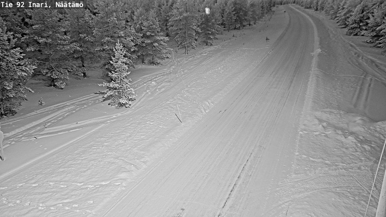 Kelikamerat Kuva Tie 92 Inari, Näätämö, Inari, Lappi