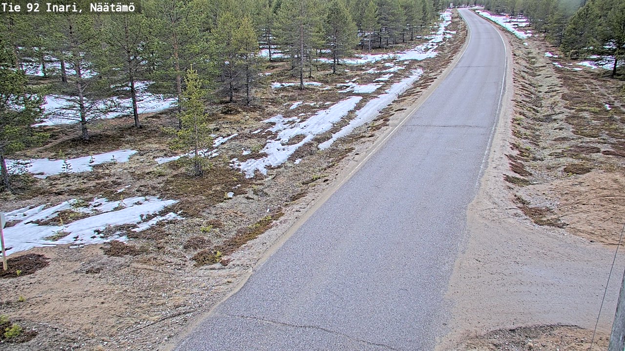 Kelikamerat Kuva Tie 92 Inari, Näätämö, Inari, Lappi