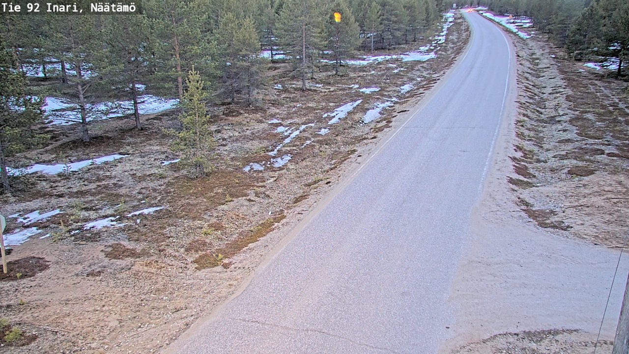 Weather Camera Image Road 92 Inari, Näätämö, Inari, Lappi