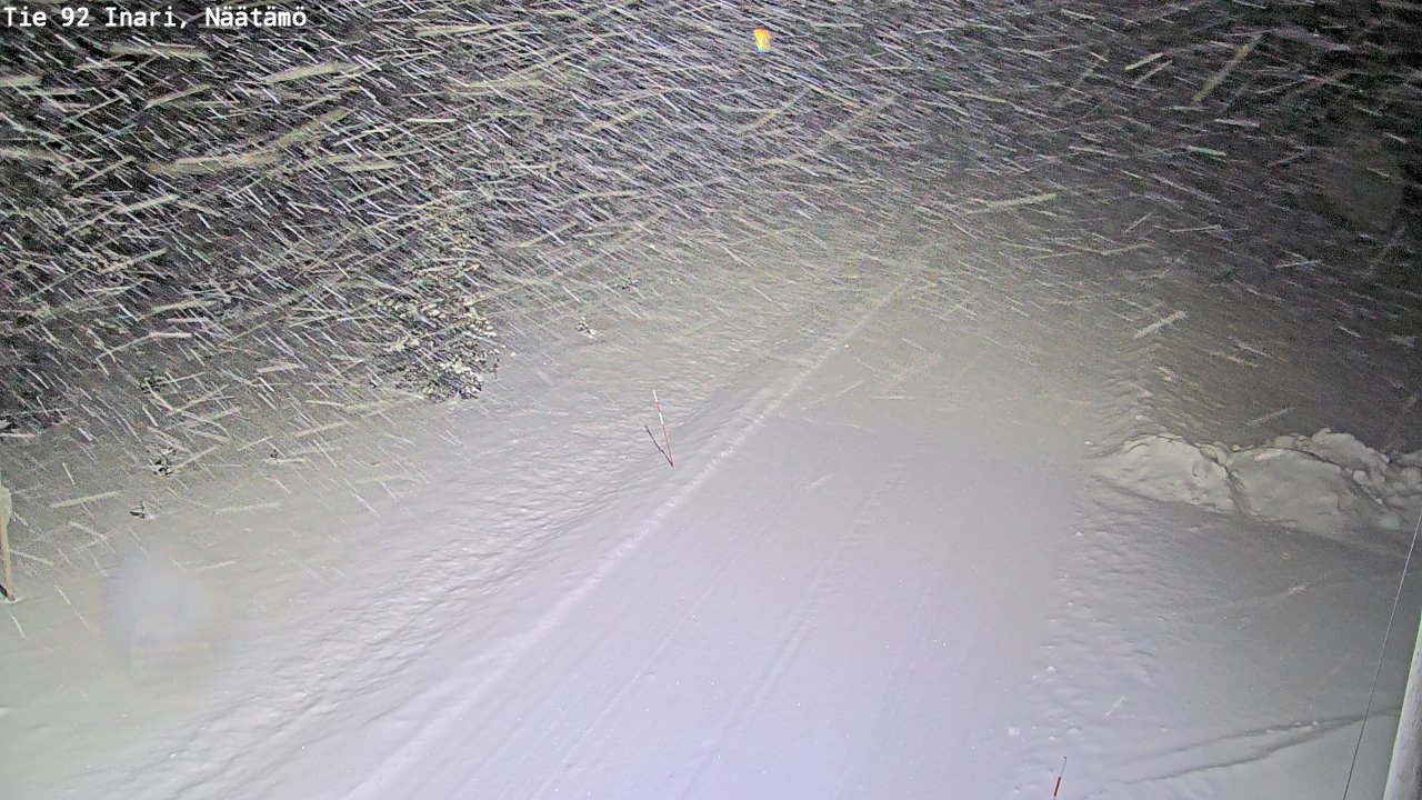 Weather Camera Image Väg 92 Enare, Näätämö, Inari, Lappi