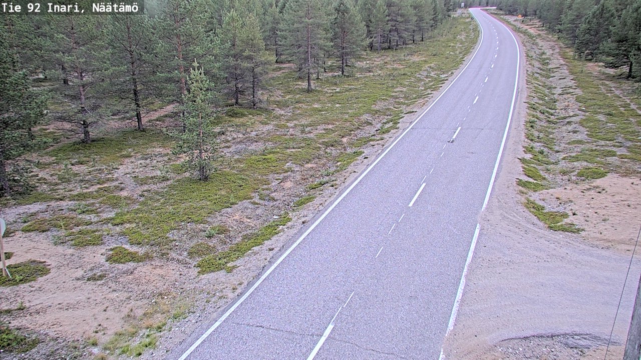 Kelikamerat Kuva Tie 92 Inari, Näätämö, Inari, Lappi
