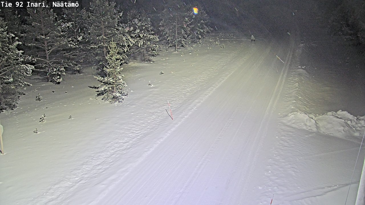 Kelikamerat Kuva Tie 92 Inari, Näätämö, Inari, Lappi