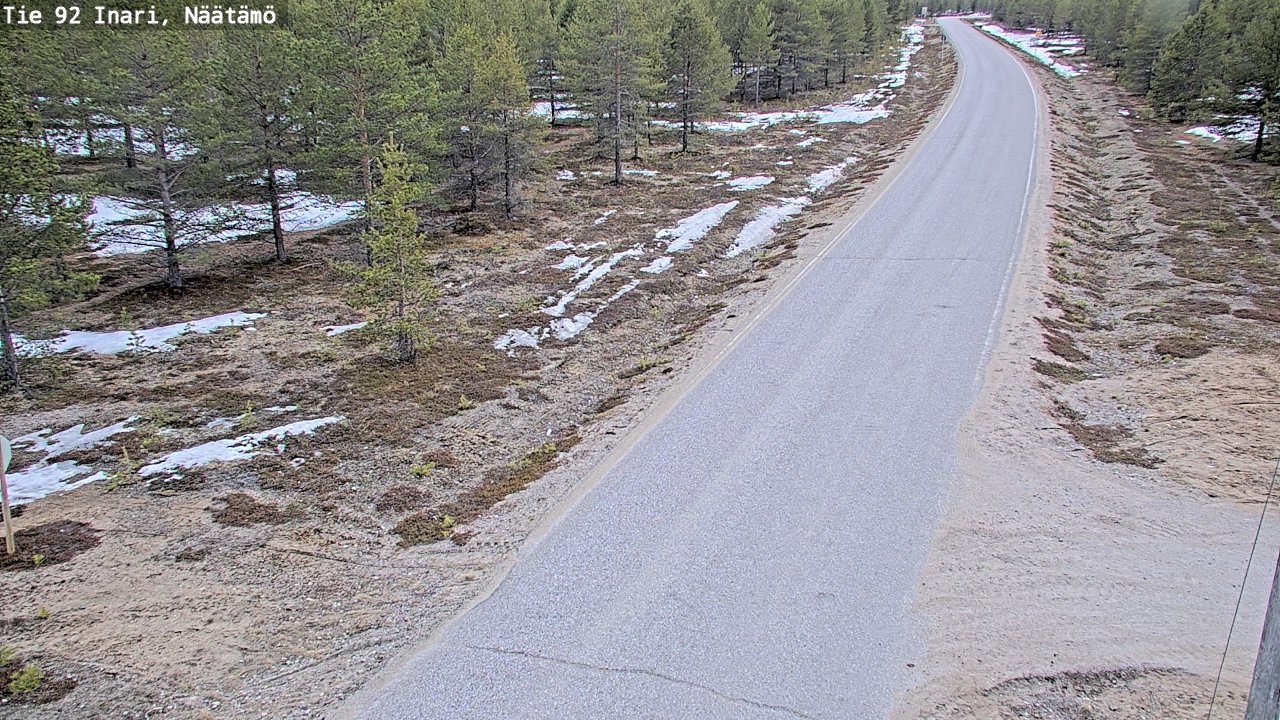 Kelikamerat Kuva Tie 92 Inari, Näätämö, Inari, Lappi