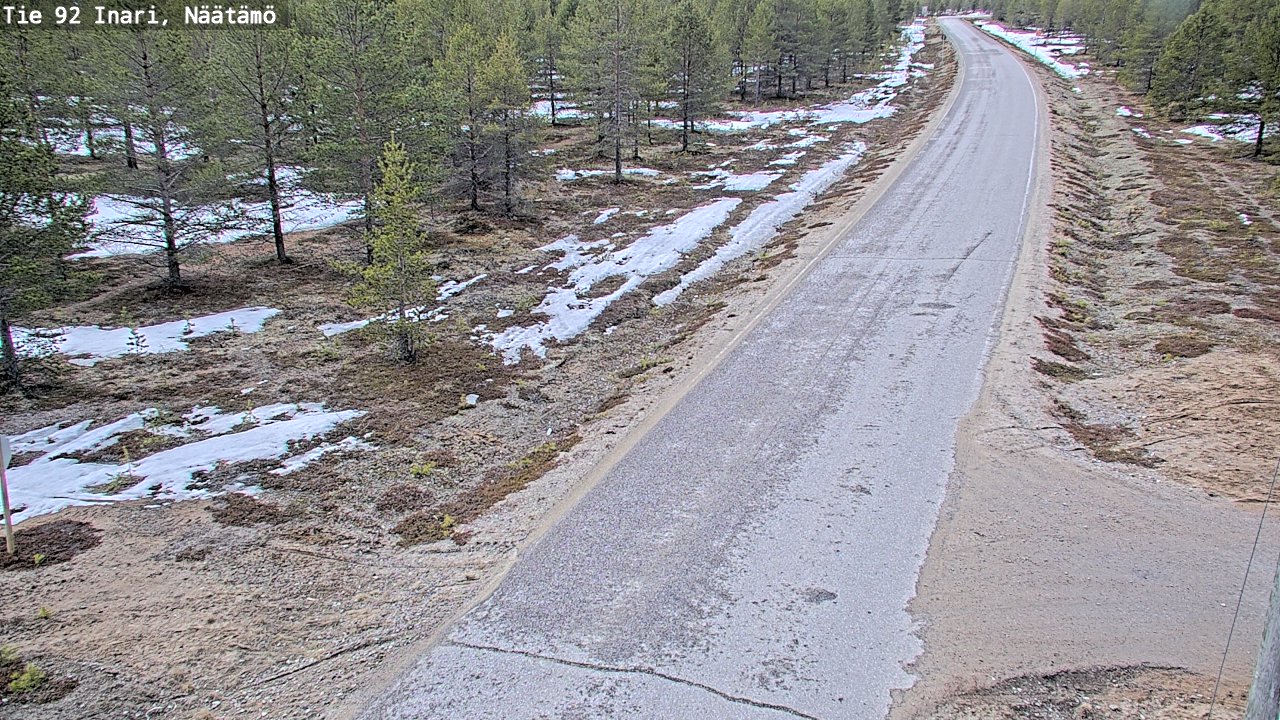 Kelikamerat Kuva Tie 92 Inari, Näätämö, Inari, Lappi