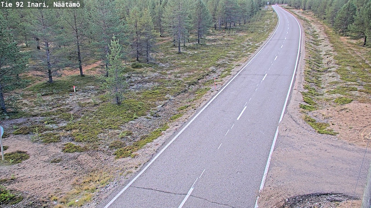 Kelikamerat Kuva Tie 92 Inari, Näätämö, Inari, Lappi