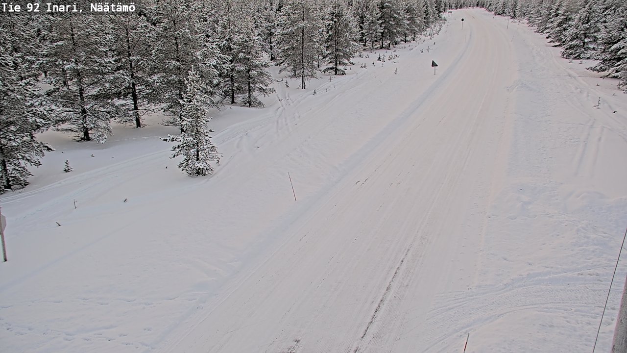 Kelikamerat Kuva Tie 92 Inari, Näätämö, Inari, Lappi