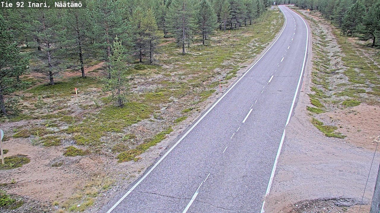 Kelikamerat Kuva Tie 92 Inari, Näätämö, Inari, Lappi