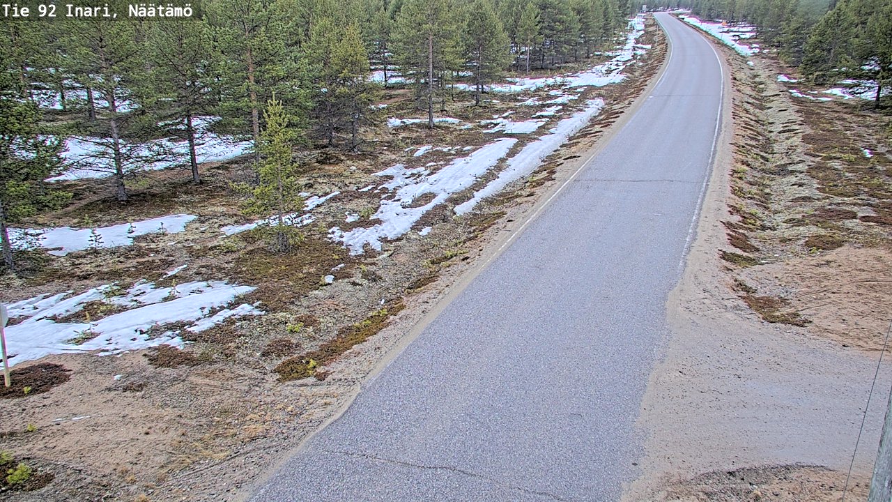 Kelikamerat Kuva Tie 92 Inari, Näätämö, Inari, Lappi