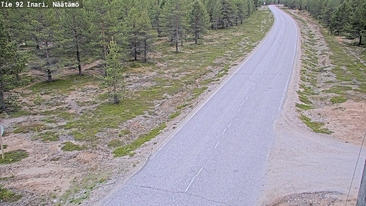 Kelikamerat Kuva Tie 92 Inari, Näätämö, Inari, Lappi