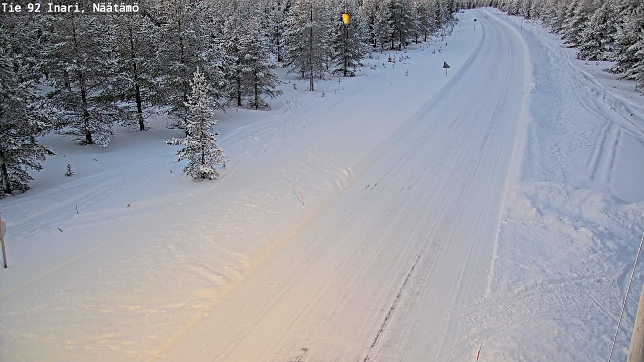 Kelikamerat Kuva Tie 92 Inari, Näätämö, Inari, Lappi