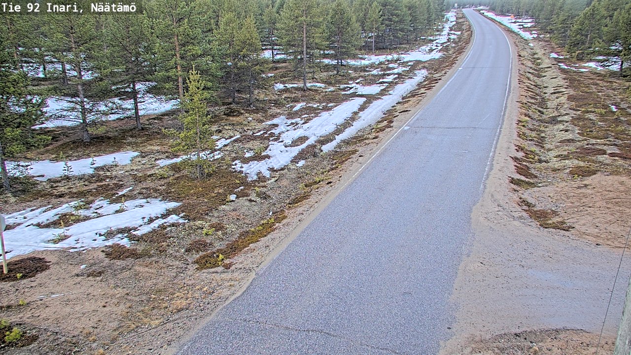 Kelikamerat Kuva Tie 92 Inari, Näätämö, Inari, Lappi