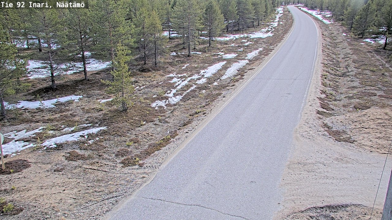 Kelikamerat Kuva Tie 92 Inari, Näätämö, Inari, Lappi
