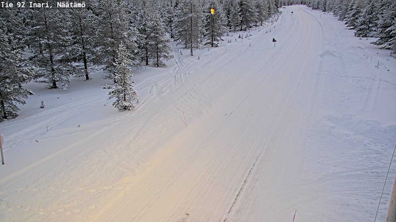 Kelikamerat Kuva Tie 92 Inari, Näätämö, Inari, Lappi
