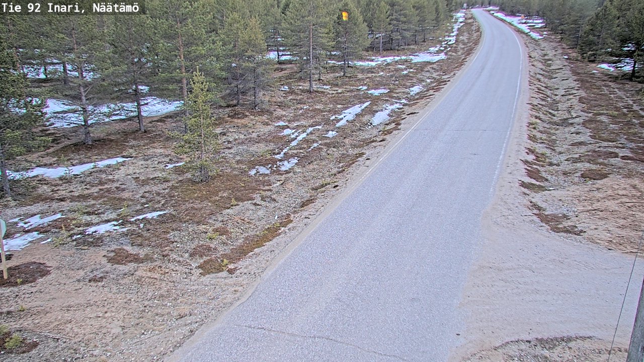 Weather Camera Image Road 92 Inari, Näätämö, Inari, Lappi
