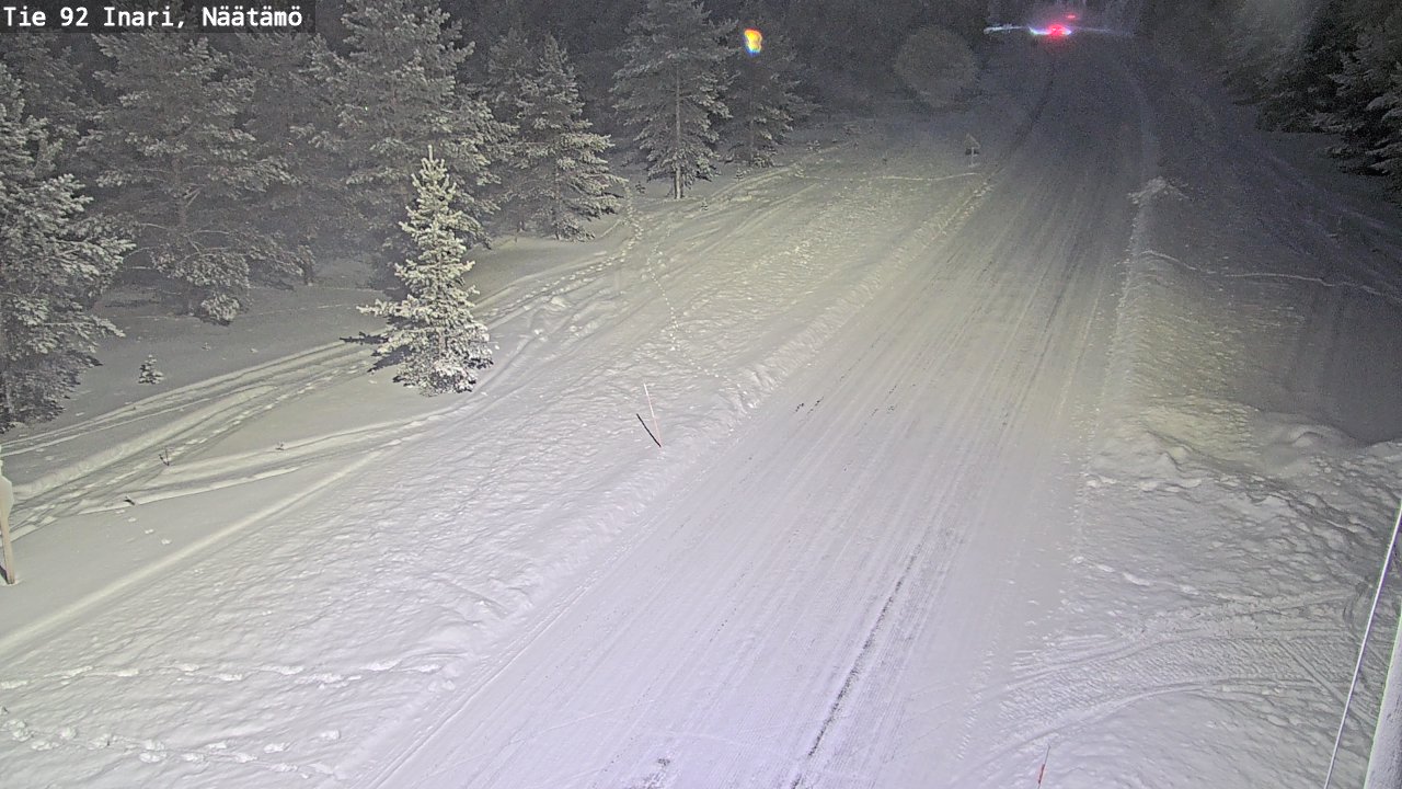 Kelikamerat Kuva Tie 92 Inari, Näätämö, Inari, Lappi