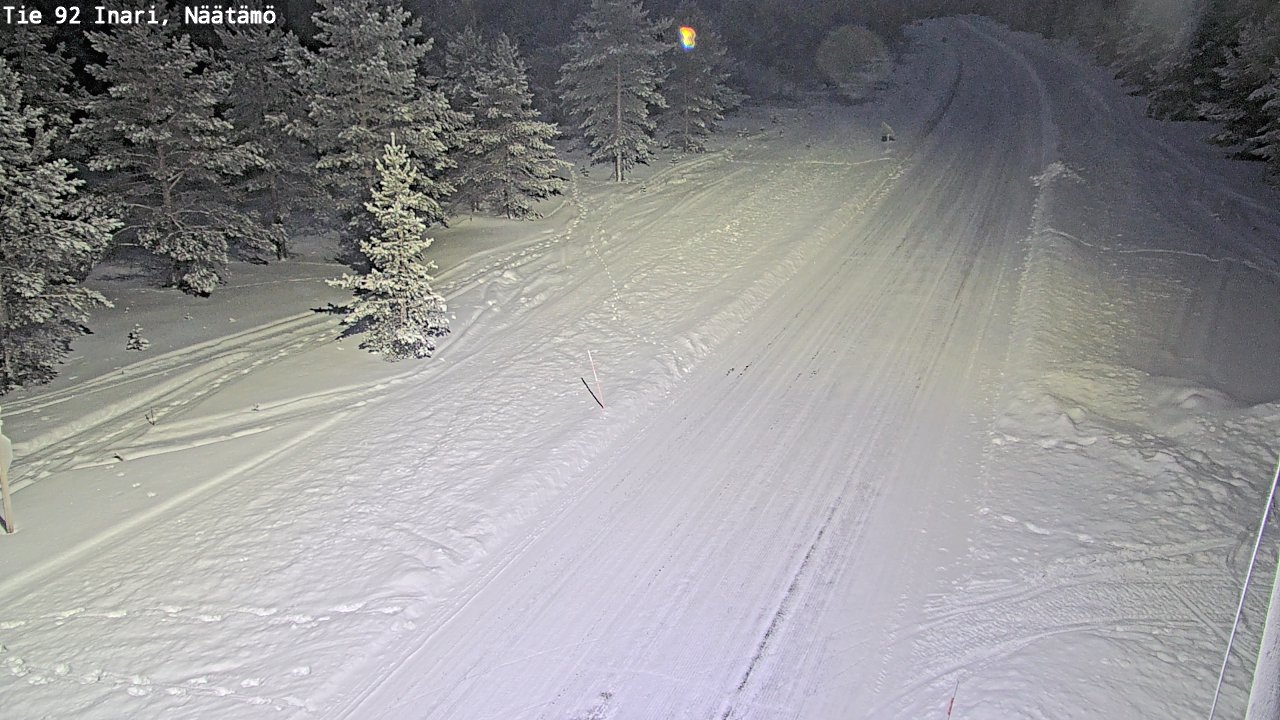 Kelikamerat Kuva Tie 92 Inari, Näätämö, Inari, Lappi