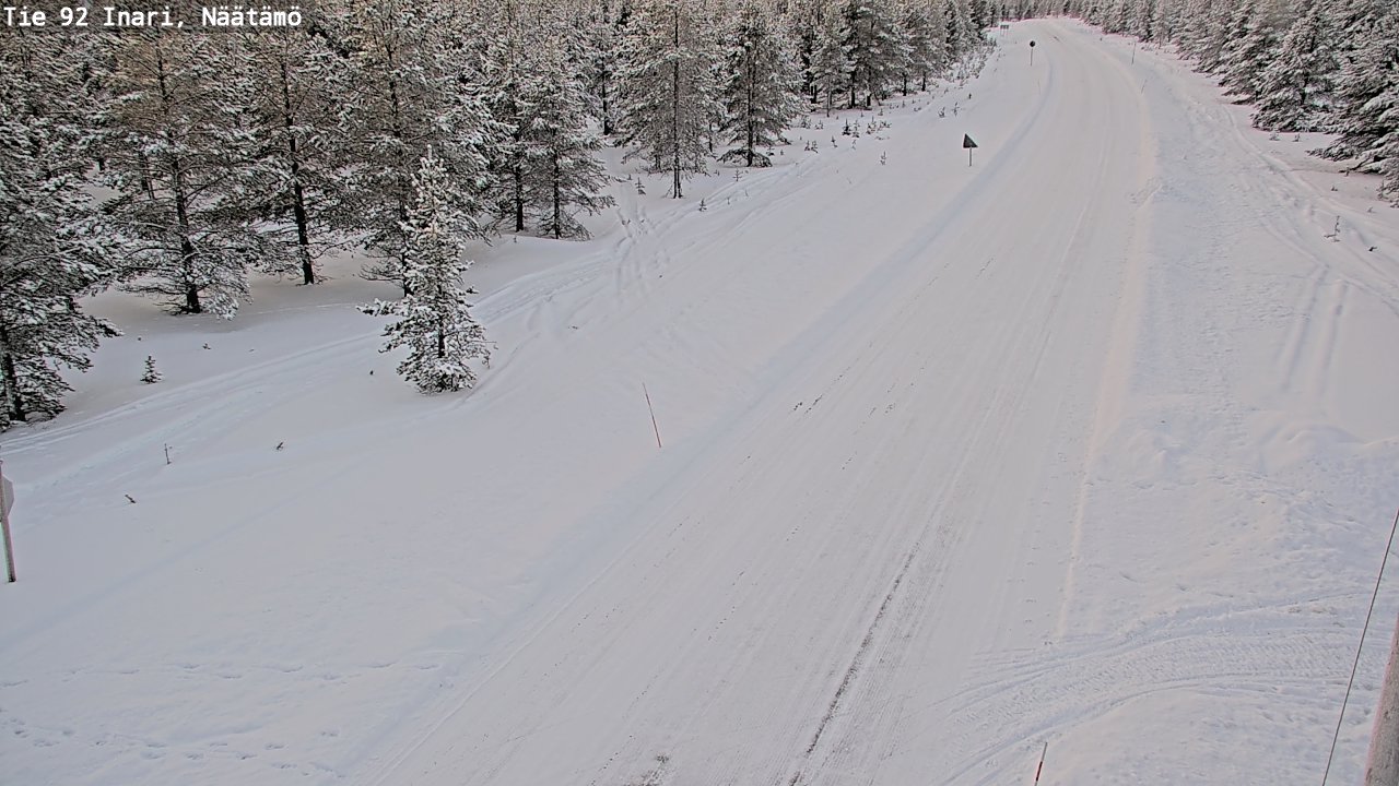 Kelikamerat Kuva Tie 92 Inari, Näätämö, Inari, Lappi