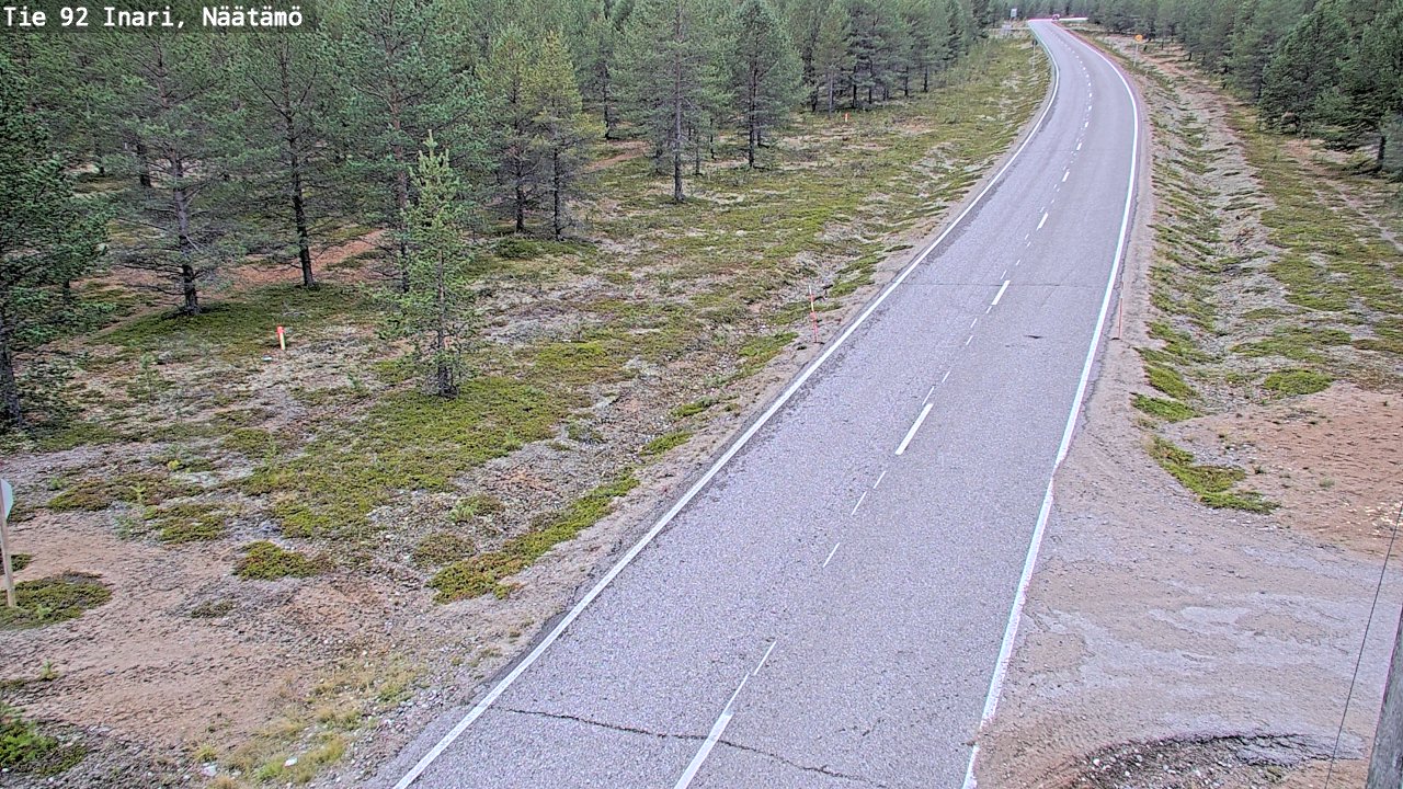 Kelikamerat Kuva Tie 92 Inari, Näätämö, Inari, Lappi