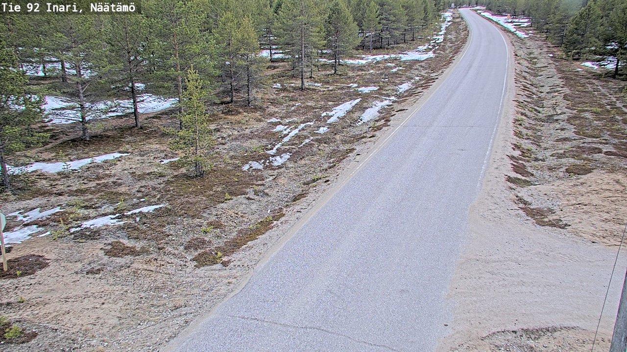 Kelikamerat Kuva Tie 92 Inari, Näätämö, Inari, Lappi
