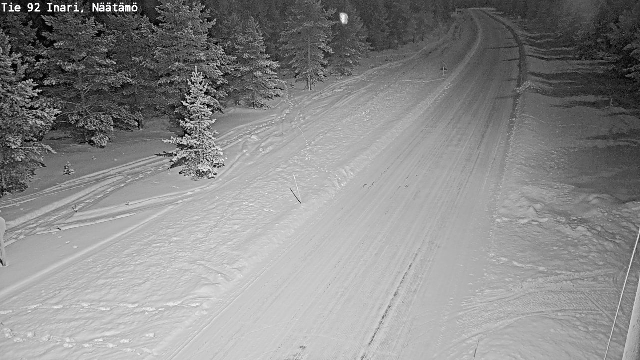 Kelikamerat Kuva Tie 92 Inari, Näätämö, Inari, Lappi
