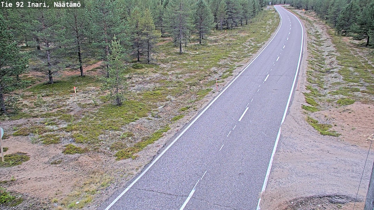 Kelikamerat Kuva Tie 92 Inari, Näätämö, Inari, Lappi