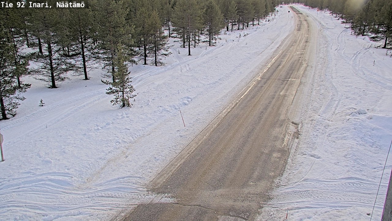 Kelikamerat Kuva Tie 92 Inari, Näätämö, Inari, Lappi