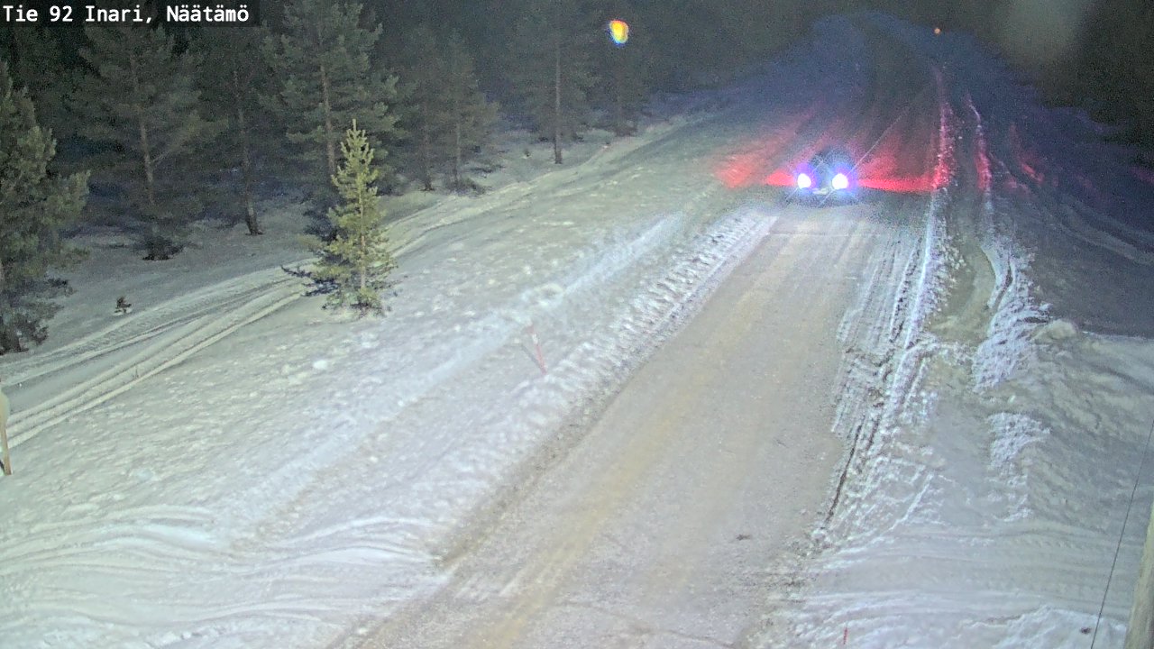 Kelikamerat Kuva Tie 92 Inari, Näätämö, Inari, Lappi