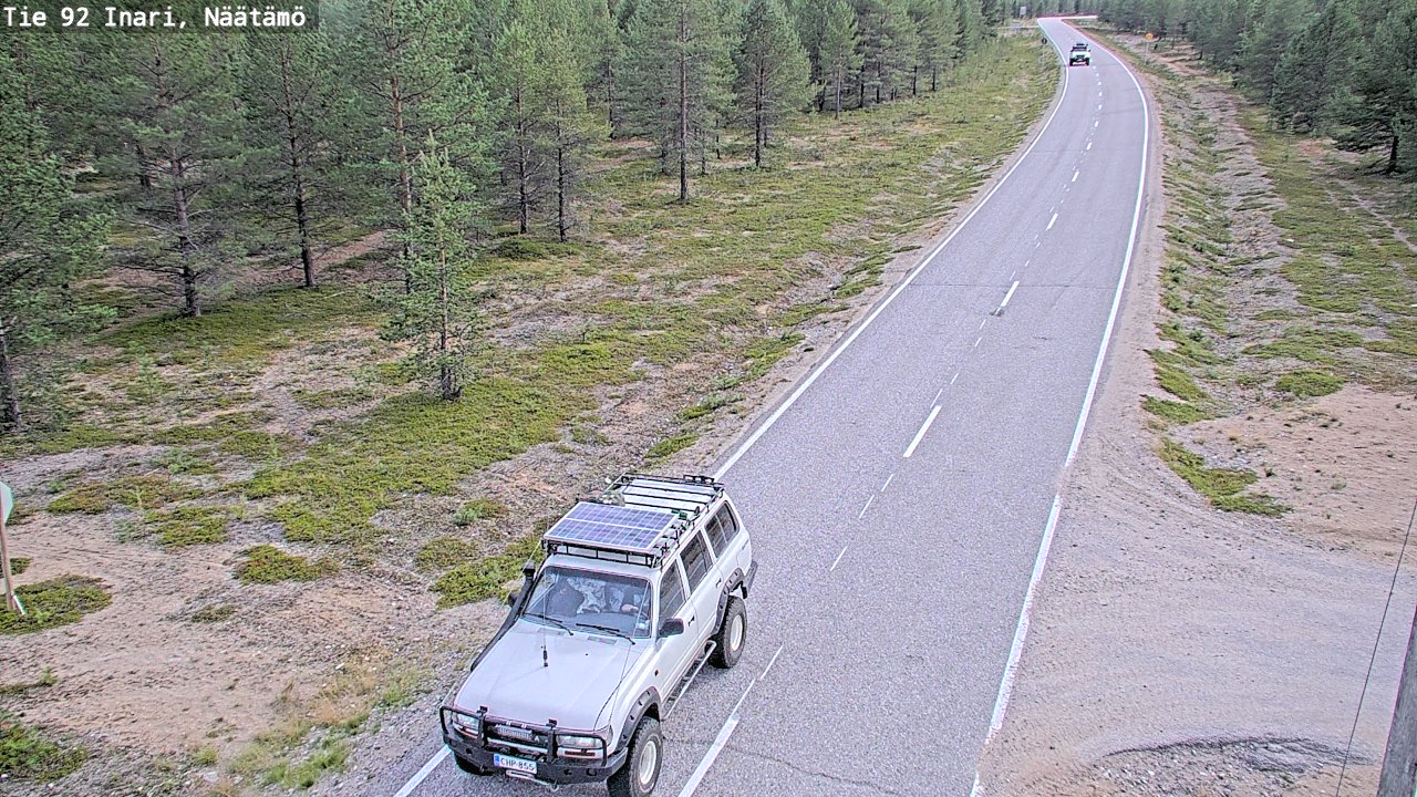 Kelikamerat Kuva Tie 92 Inari, Näätämö, Inari, Lappi