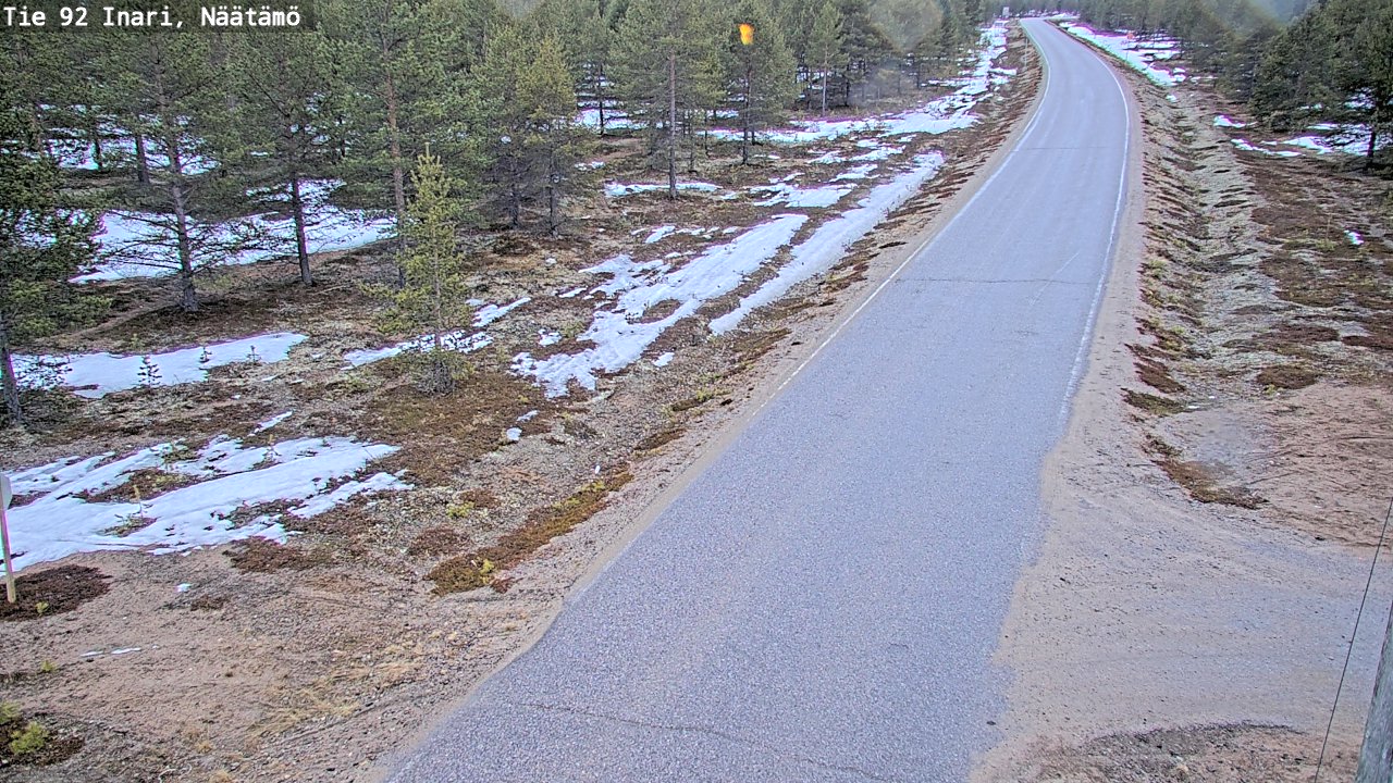 Kelikamerat Kuva Tie 92 Inari, Näätämö, Inari, Lappi