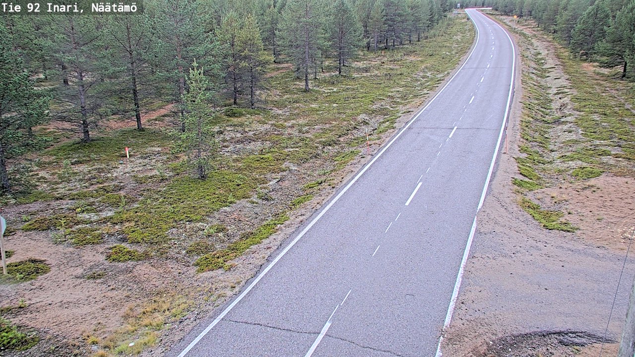 Kelikamerat Kuva Tie 92 Inari, Näätämö, Inari, Lappi