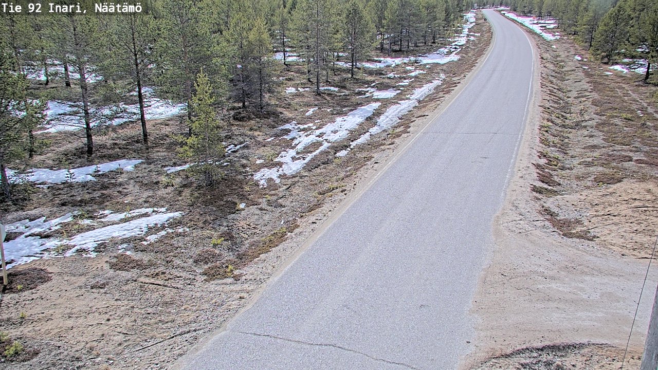 Kelikamerat Kuva Tie 92 Inari, Näätämö, Inari, Lappi