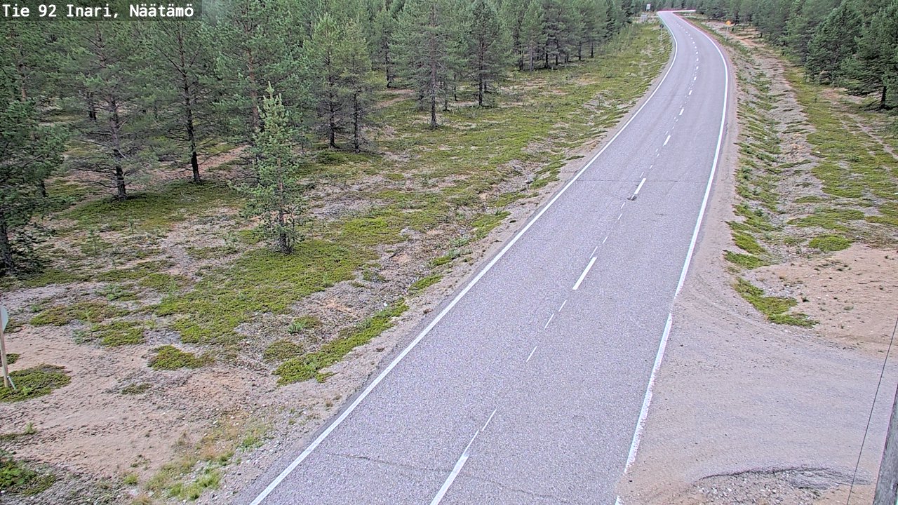 Kelikamerat Kuva Tie 92 Inari, Näätämö, Inari, Lappi