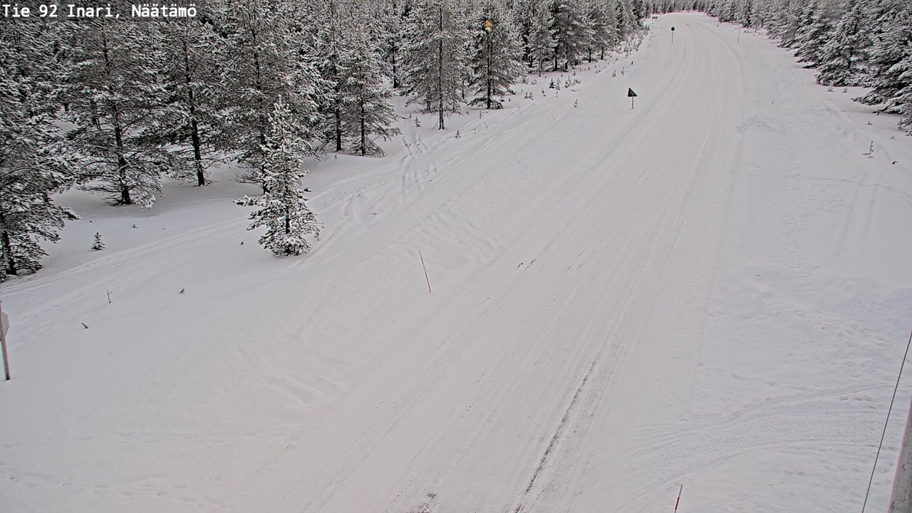 Kelikamerat Kuva Tie 92 Inari, Näätämö, Inari, Lappi