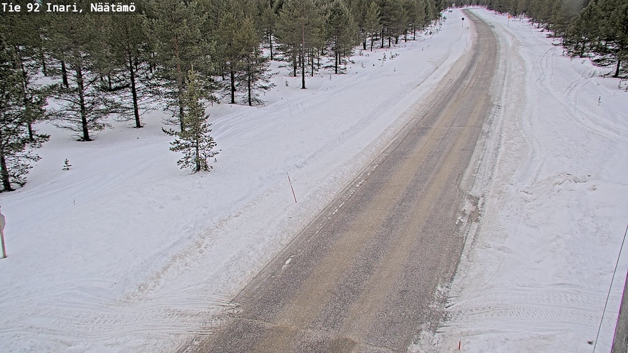 Kelikamerat Kuva Tie 92 Inari, Näätämö, Inari, Lappi