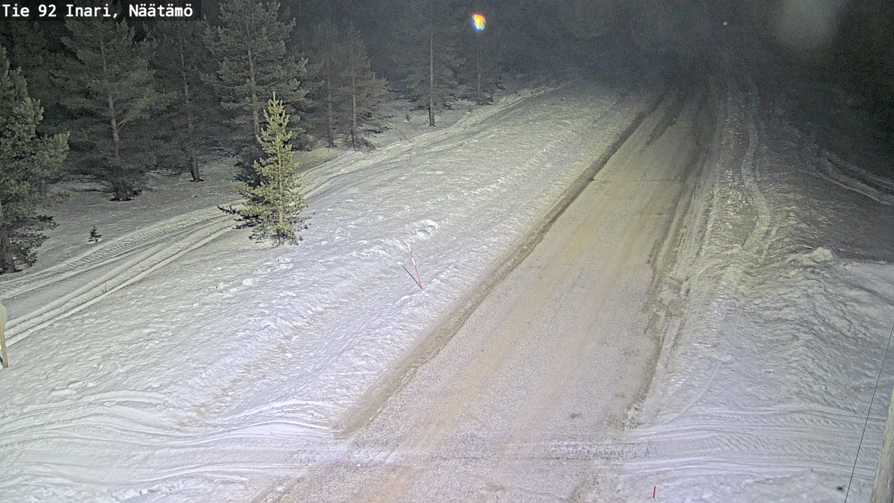 Kelikamerat Kuva Tie 92 Inari, Näätämö, Inari, Lappi