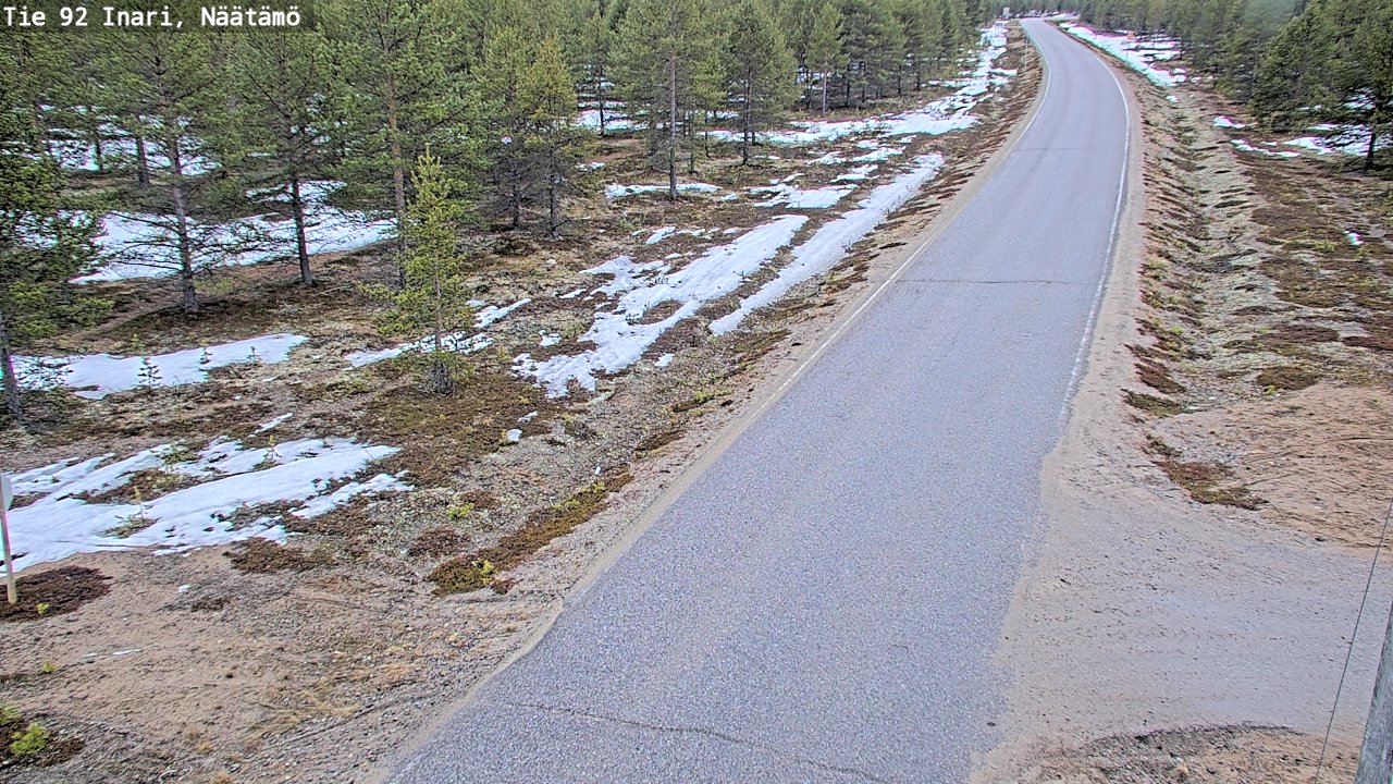 Kelikamerat Kuva Tie 92 Inari, Näätämö, Inari, Lappi