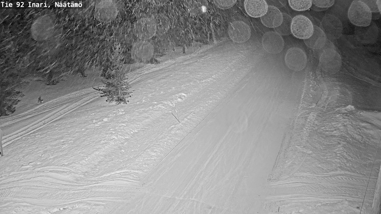 Kelikamerat Kuva Tie 92 Inari, Näätämö, Inari, Lappi