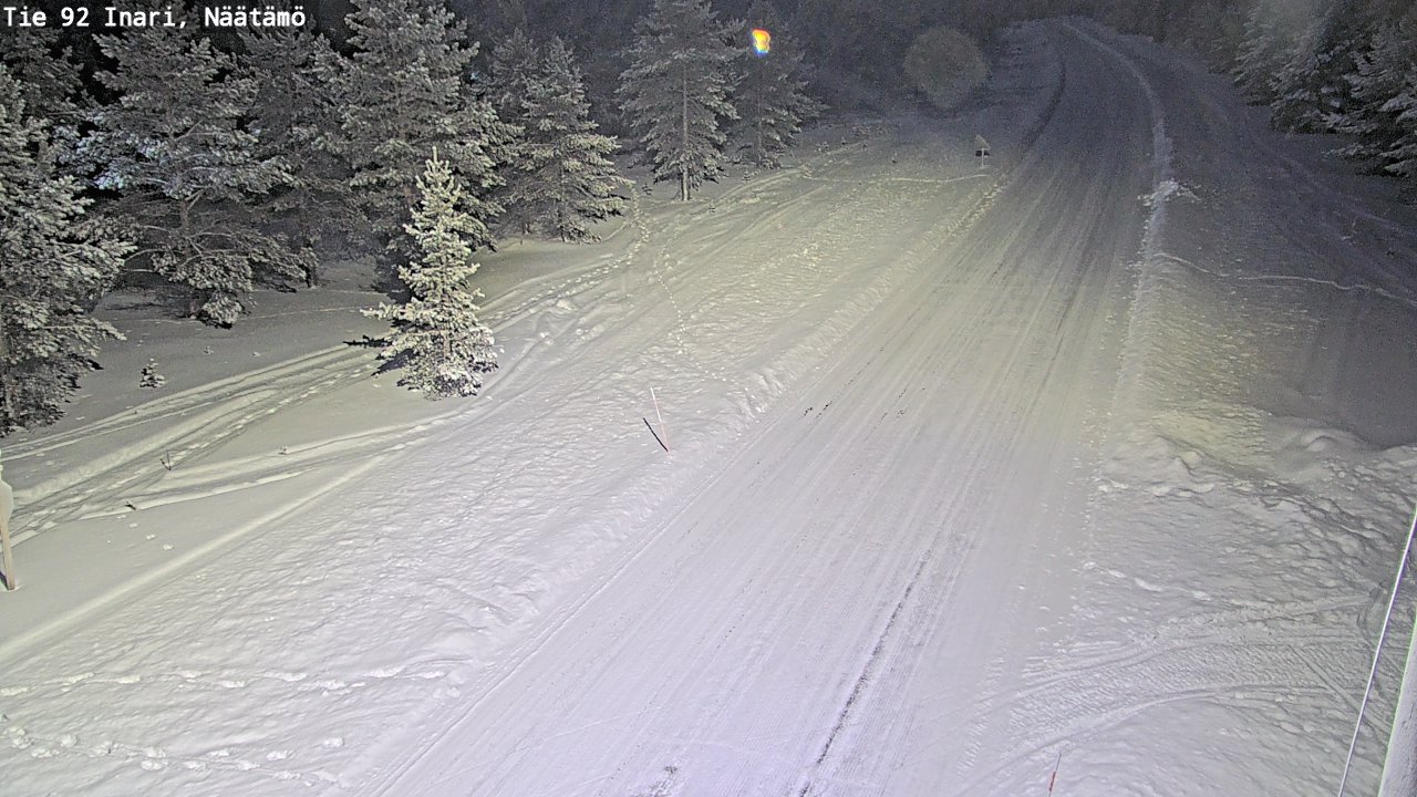 Kelikamerat Kuva Tie 92 Inari, Näätämö, Inari, Lappi