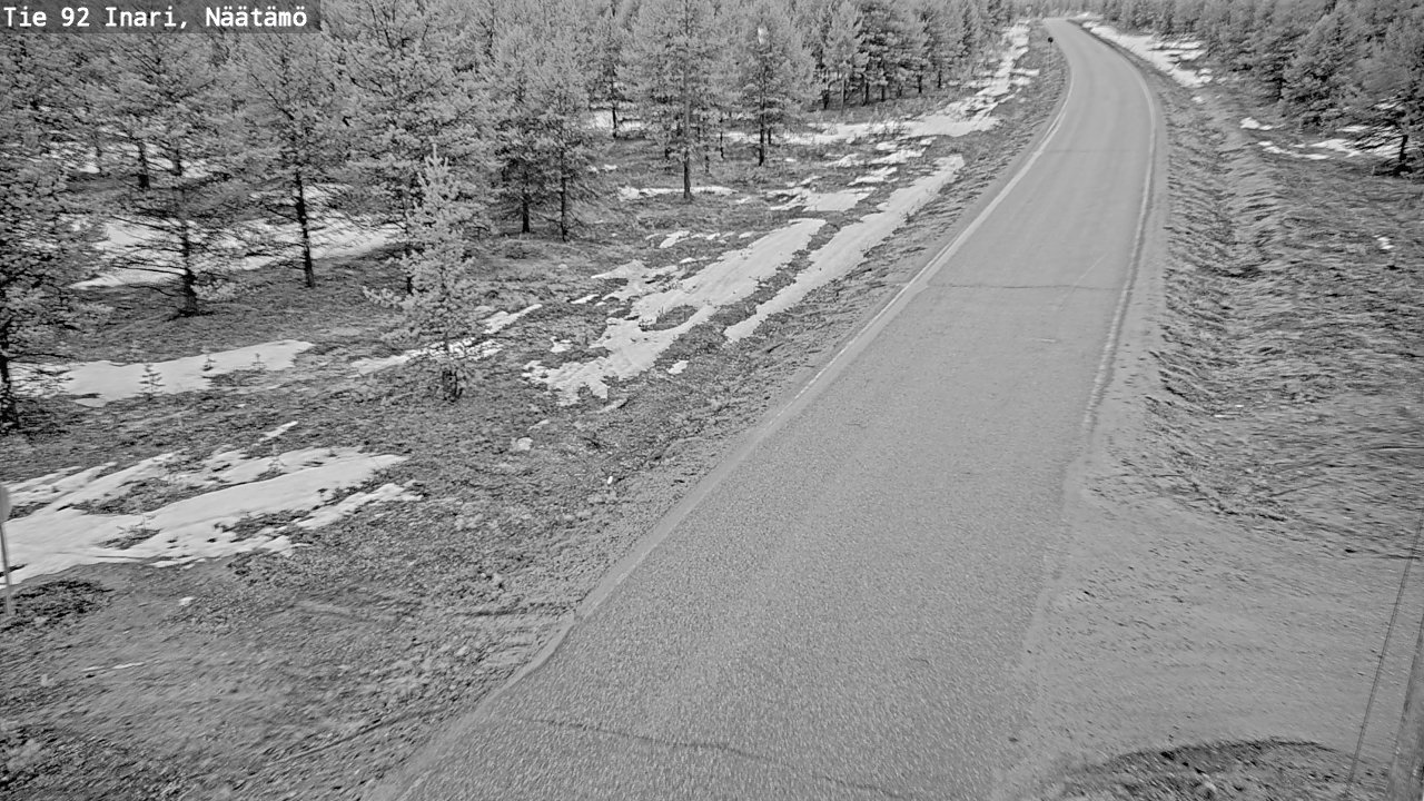 Kelikamerat Kuva Tie 92 Inari, Näätämö, Inari, Lappi