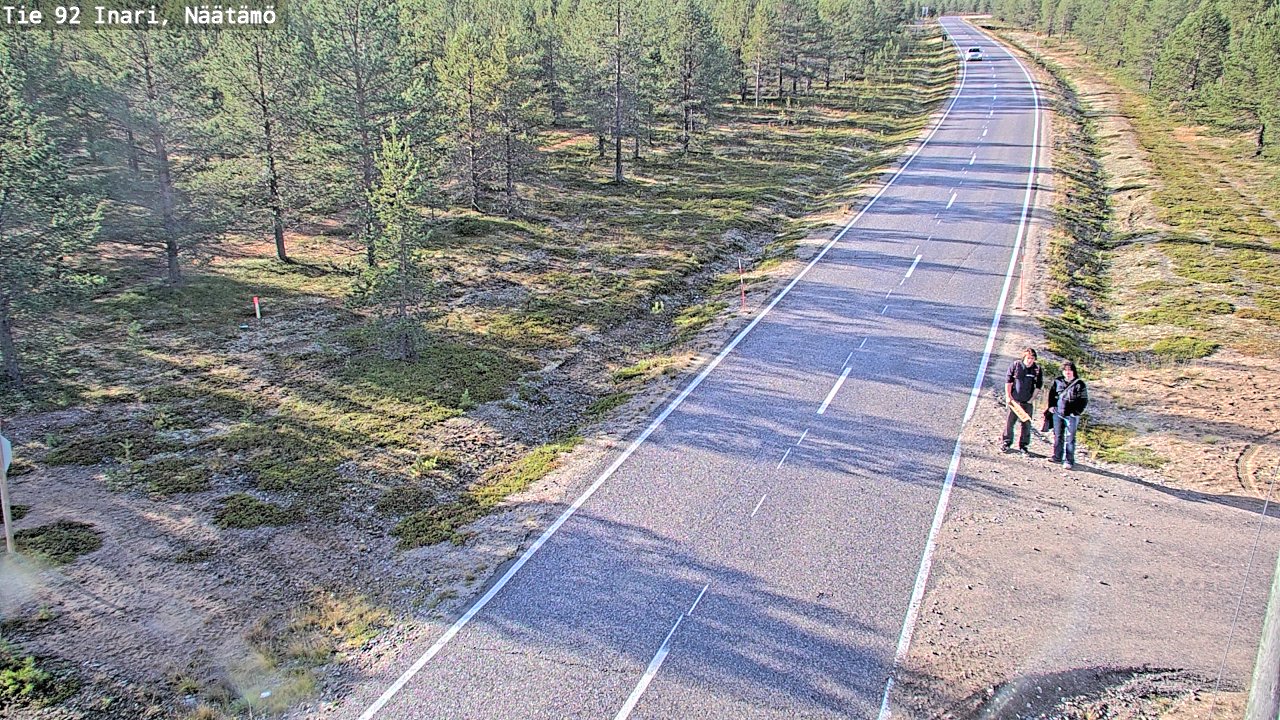 Kelikamerat Kuva Tie 92 Inari, Näätämö, Inari, Lappi