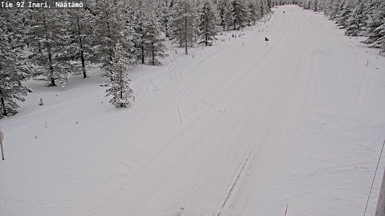 Kelikamerat Kuva Tie 92 Inari, Näätämö, Inari, Lappi