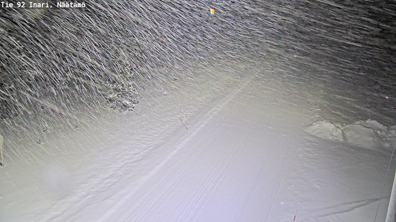 Kelikamerat Kuva Tie 92 Inari, Näätämö, Inari, Lappi