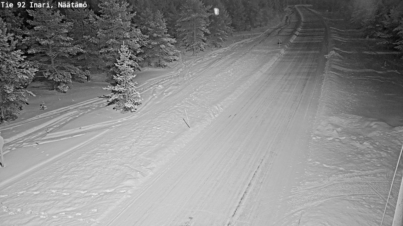 Kelikamerat Kuva Tie 92 Inari, Näätämö, Inari, Lappi