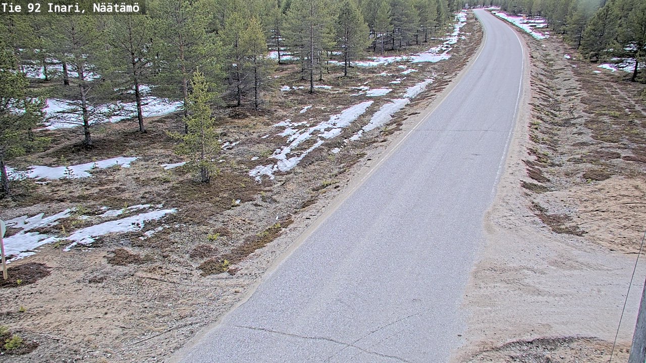 Kelikamerat Kuva Tie 92 Inari, Näätämö, Inari, Lappi