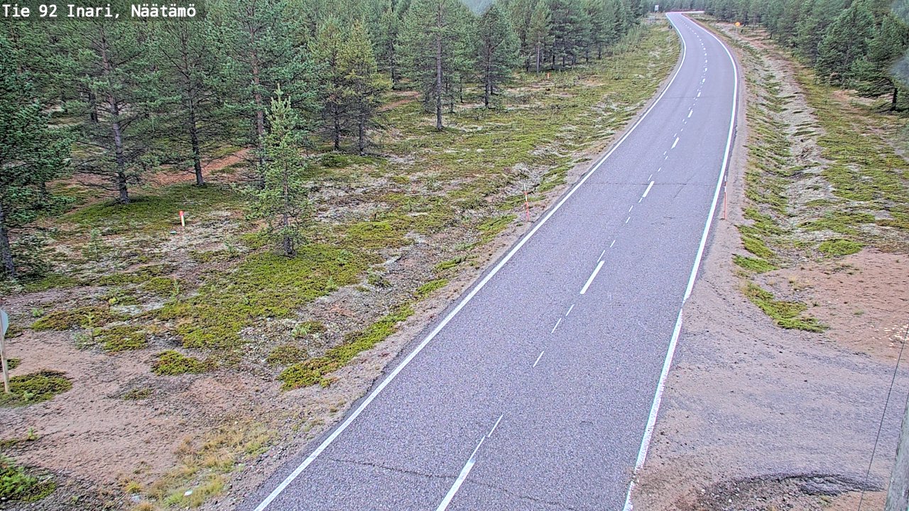 Kelikamerat Kuva Tie 92 Inari, Näätämö, Inari, Lappi
