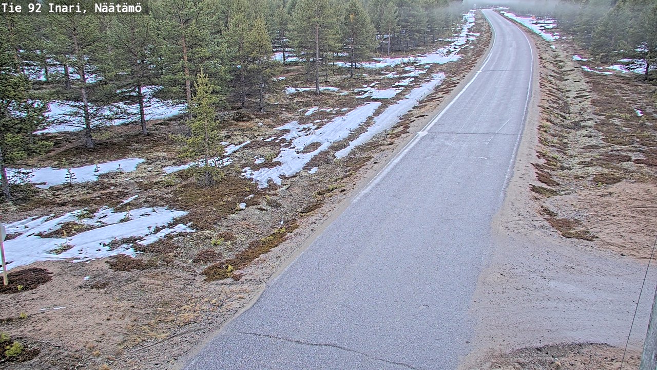 Kelikamerat Kuva Tie 92 Inari, Näätämö, Inari, Lappi