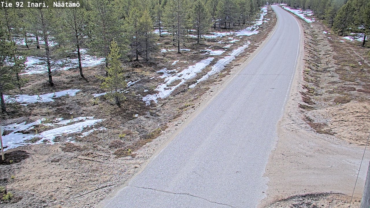 Kelikamerat Kuva Tie 92 Inari, Näätämö, Inari, Lappi
