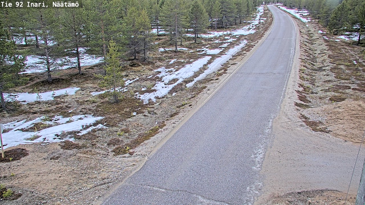 Kelikamerat Kuva Tie 92 Inari, Näätämö, Inari, Lappi