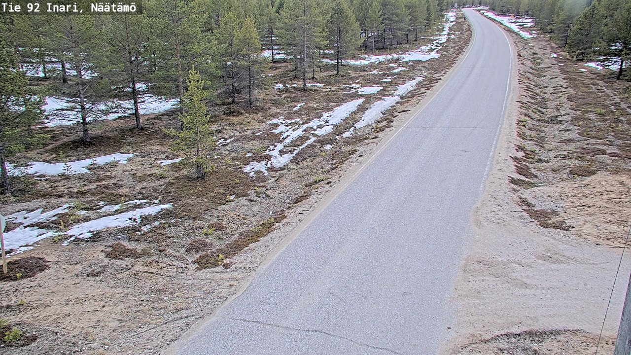 Kelikamerat Kuva Tie 92 Inari, Näätämö, Inari, Lappi