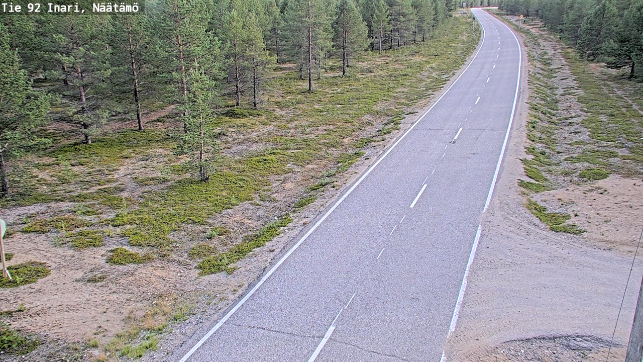 Kelikamerat Kuva Tie 92 Inari, Näätämö, Inari, Lappi